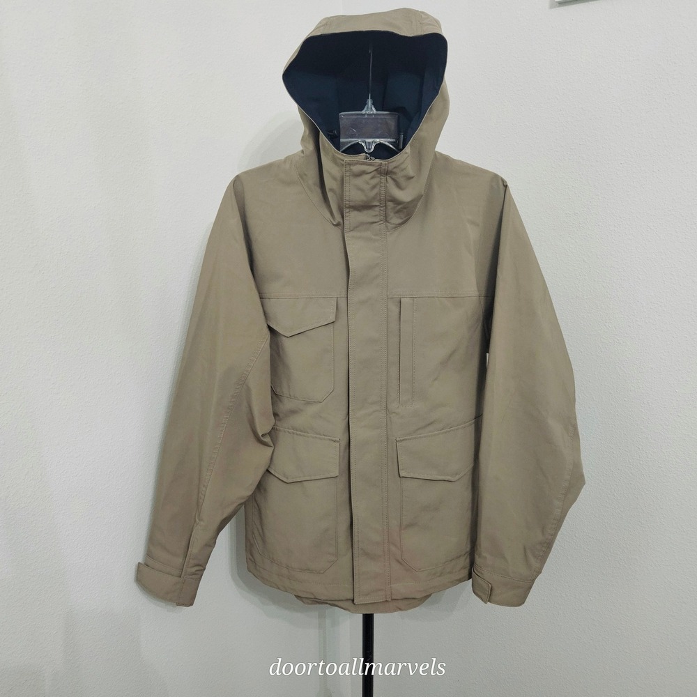 Uniqlo Hooded Field Jacket Mesh-Lined Parka Utility Hiking Safari Men sz S